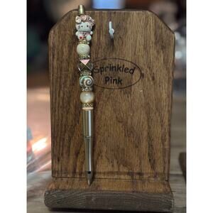 63-12 Inspired Handcrafted Extended Length Beaded Pen w/ Refill Ink